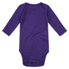 Romperinbox Unisex Solid Baby Bodysuit 0-24 Months (12-18 Months, Purple Long Sleeve)