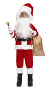 Ovov 11 Pcs Kids Santa Costume Deluxe Kids Santa Suit Toddler Santa Claus Costume For Halloween Cosplay