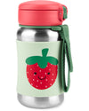 Skip Hop Toddler Sippy Cup With Straw, Sparks Stainless Steel Straw Bottle, Strawberry