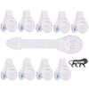 Kitschkitsch Baby Safety Plastic Drawer Locks (Made In India Pack Of 10)