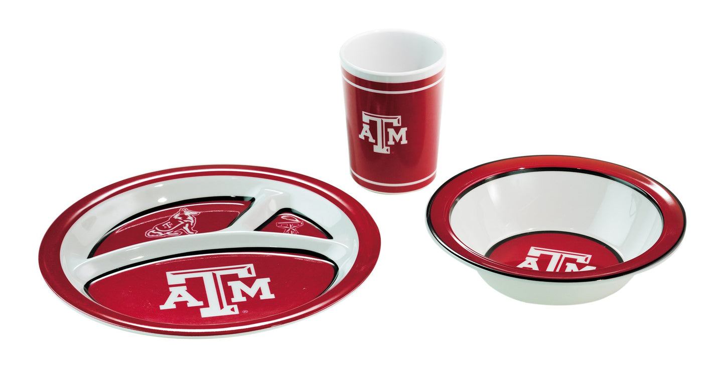 BSI NCAA Texas A&M Aggies 3-Piece Dish Set