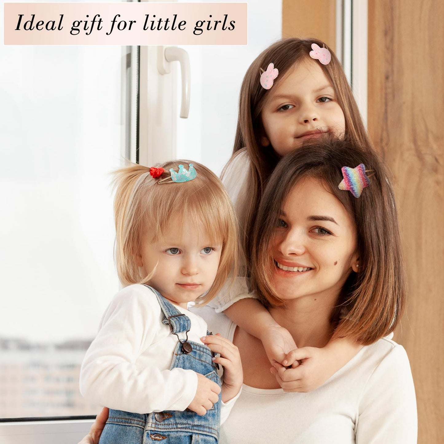 Obeoby 24 Pack Hair Clips For Girls, Star Crown Butterfly Shaped Hair Barrettes Metal Snap Hair Clips Hair Accessories For Baby