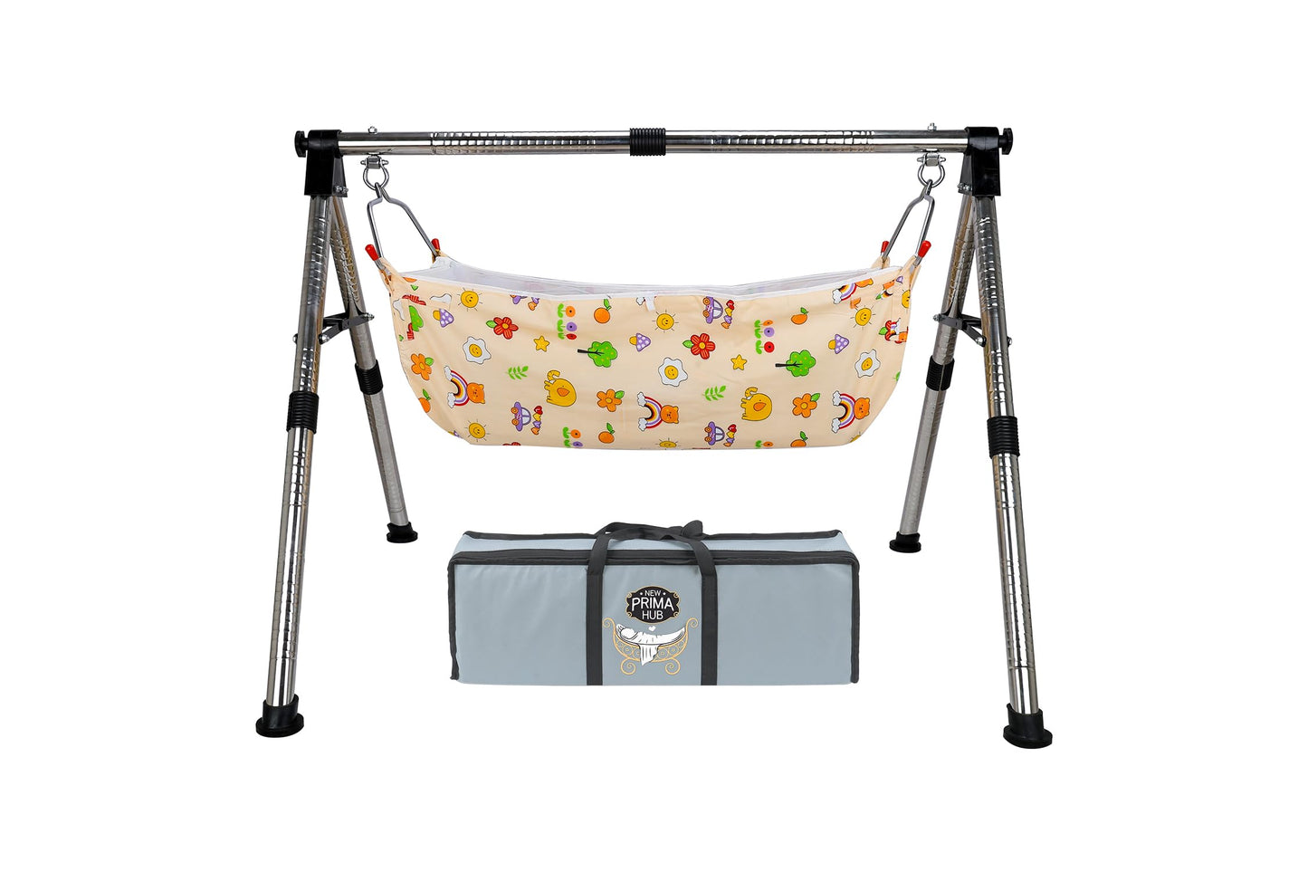 New Prima Hub New Born Baby Swing Cradle Jhula For Babies Boy And Girl/Foldable & Portable Palna For Baby/Indian Style Hammock W