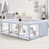 Baby Playpen 74 'X50 ' Play Pens For Babies And Toddlers, Large Play Yards For Indoor & Outdoor With Zipper Gates, Breathable
