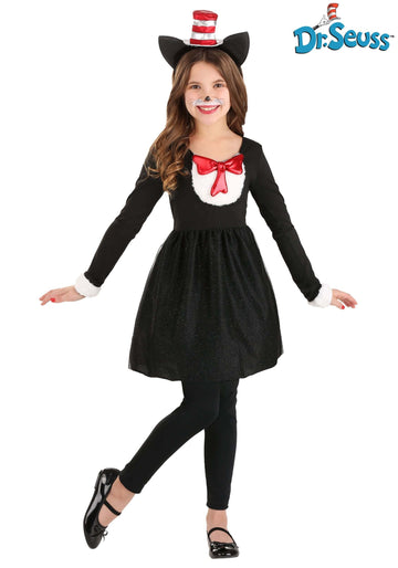 Elope Dr. Seuss The Cat In The Hat Costume For Girls X-Small