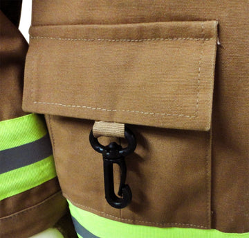 Aeromax Jr. Fire Fighter Bunker Gear, Tan, Size 4/6