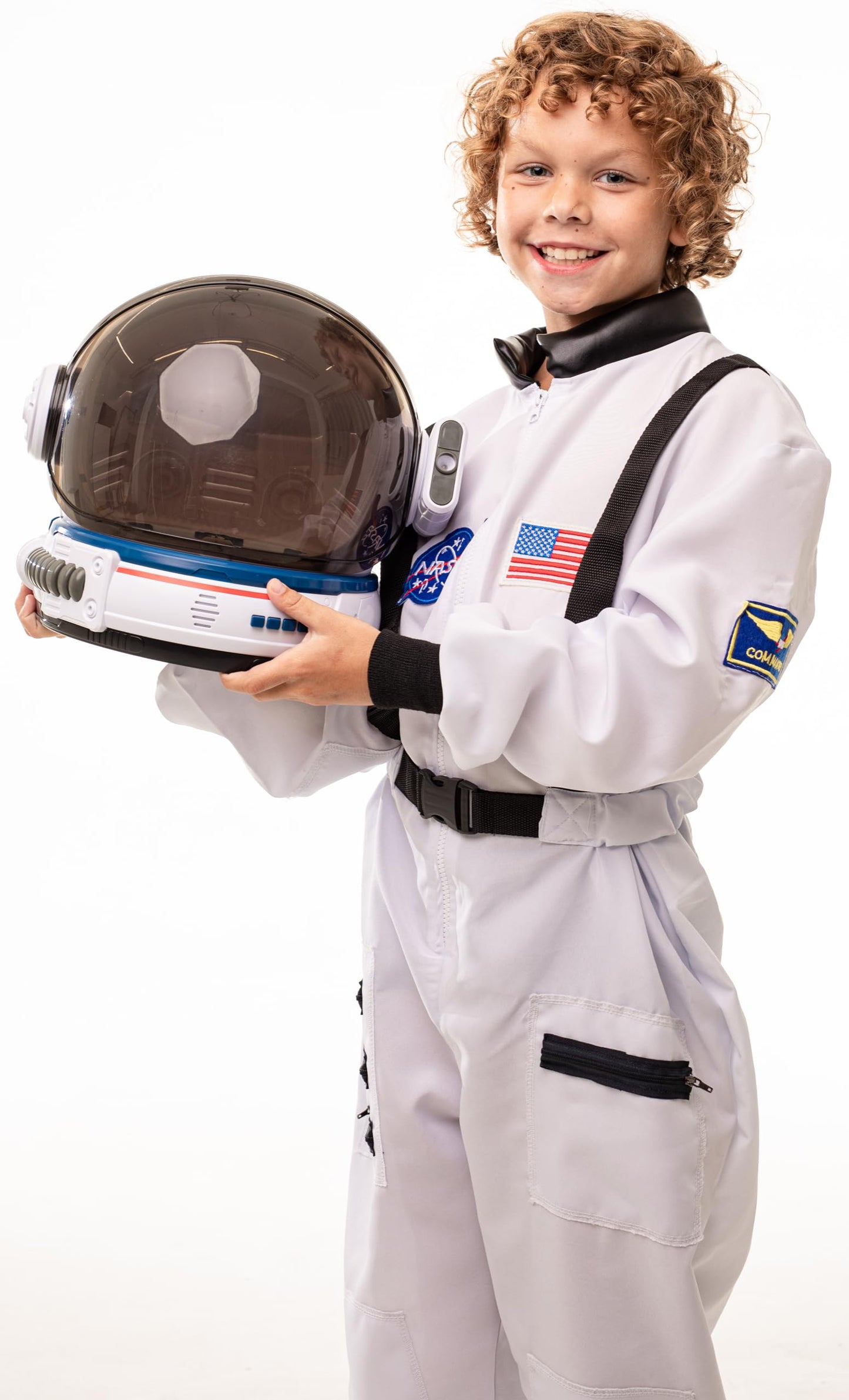 Aerosquad-Astronaut Helmet For Kids, Kids Space Helmet With Led Lights For Christmas Party, Movable Visor & Mission Sounds- Todd