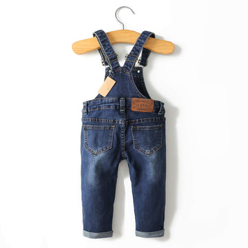 Kidscool Space Baby Boy Girl Jean Overalls,Toddler Slim Cute Denim Jumper,Blue,18-24 Months