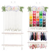 Cherrboll Hair Bow Holder For Girls, Headband Organizer W/24 Hooks, Hanging Hair Clips Organization For Nursery Decor Room Wall