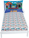Todays Kids Choo Choo Train Toddler Bed Sheets for Boys - 2-Piece Baby Crib Sheets Boy Crib Size, 28x52 Fitted Sheet & 20x30 Pil