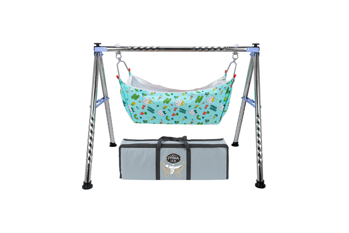 New Prima Hub Cradle, Swing, Ghodiyu, Palna, Jhula For New Born Baby Boy And Girl Easy To Assemble, Portable, Lightweight, Stain