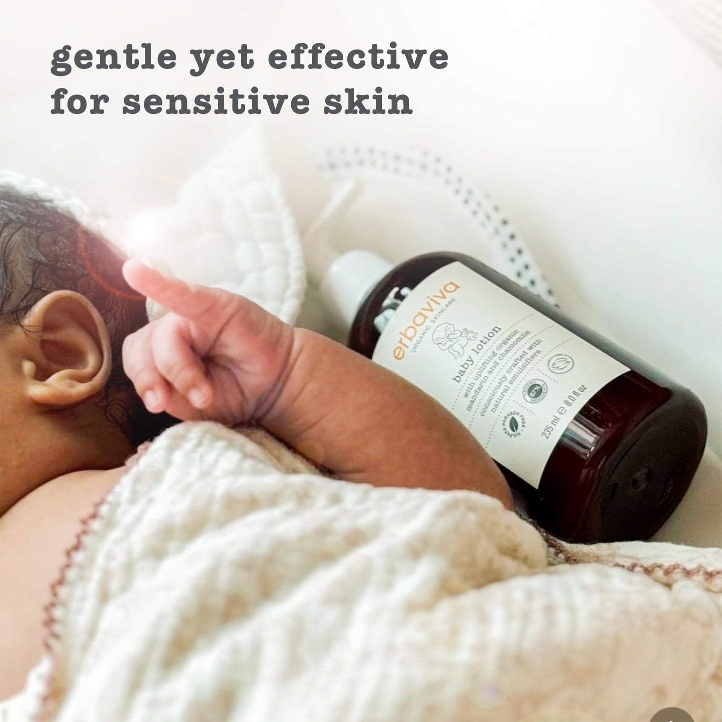 Erbaviva Organic Baby Lotion, 8 Fl Oz