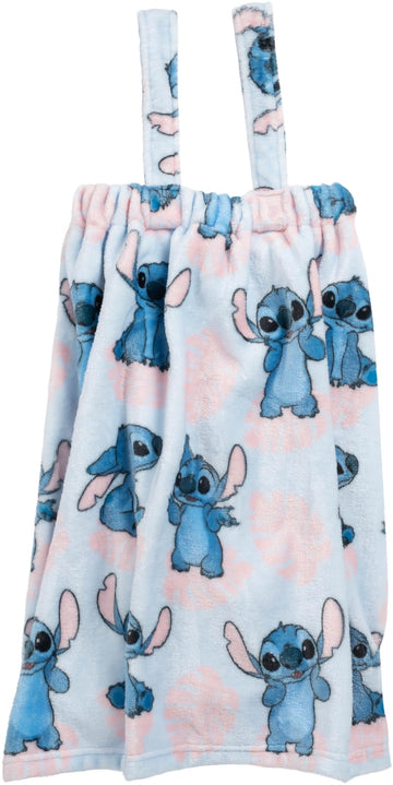 Jay Franco Disney Lilo And Stitch 3 Piece Spa & Bath Set - Includes Towel Wrap, Loofah & Spa Headband - Kids Bath & Shower Acces