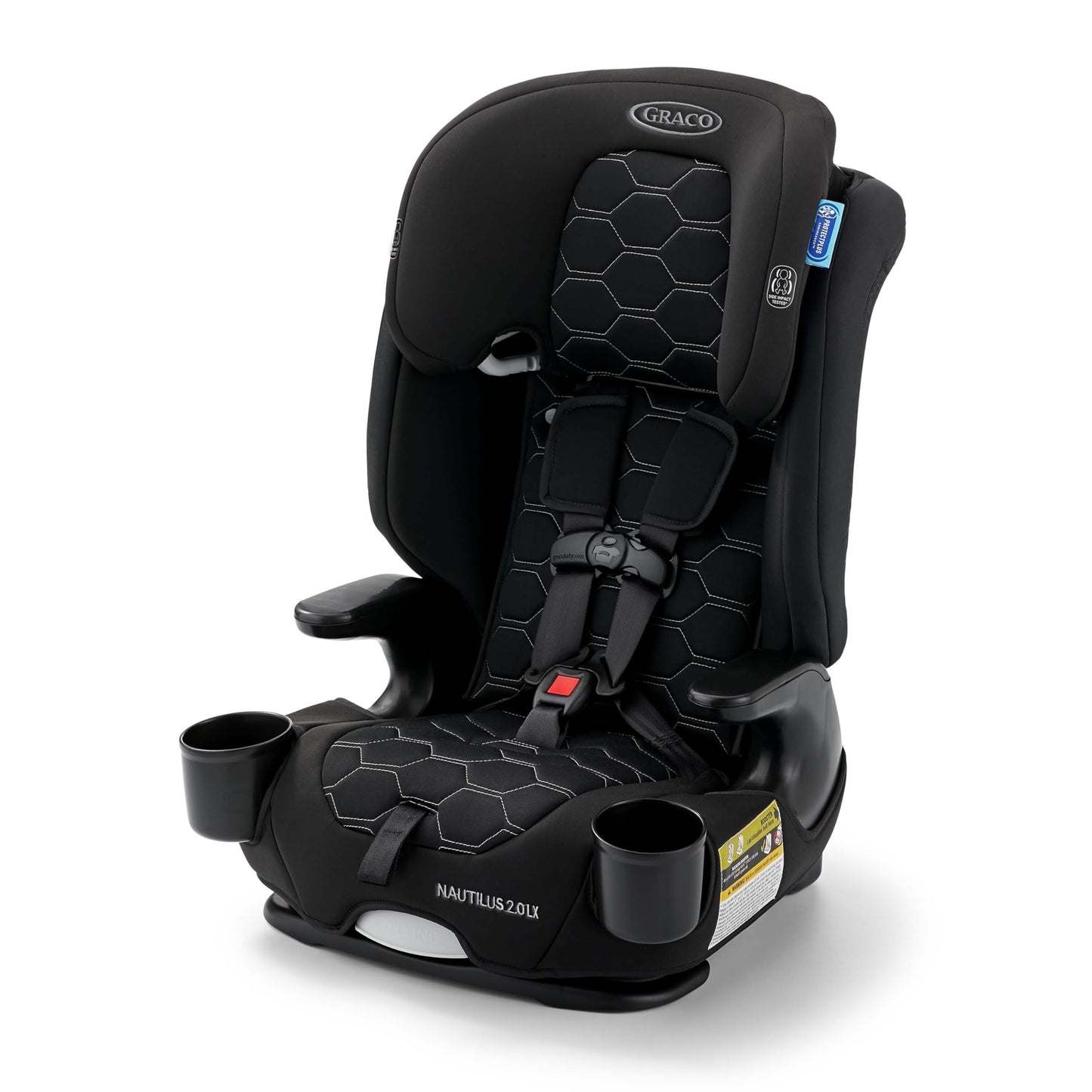 Graco Nautilus 2.0 LX 3-in-1 Forward Facing Car Seat, High Back Booster, Backless Booster Car Seat Featuring InRight & Latch, He