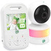 Leapfrog Lf2513 Baby Monitor, 2.8' Ips Lcd Screen, Pan-Tilt-Zoom, 1000Ft Range, Night Vision, Soothing Lullabies, Night Light,