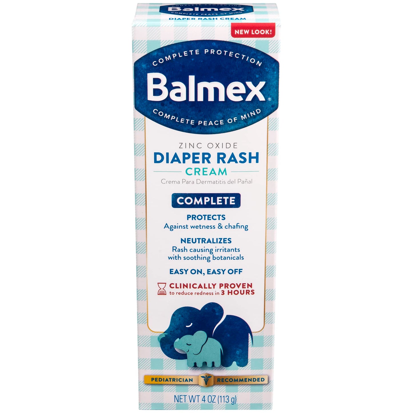 Balmex Complete Protection Diaper Rash Cream - 4 Oz