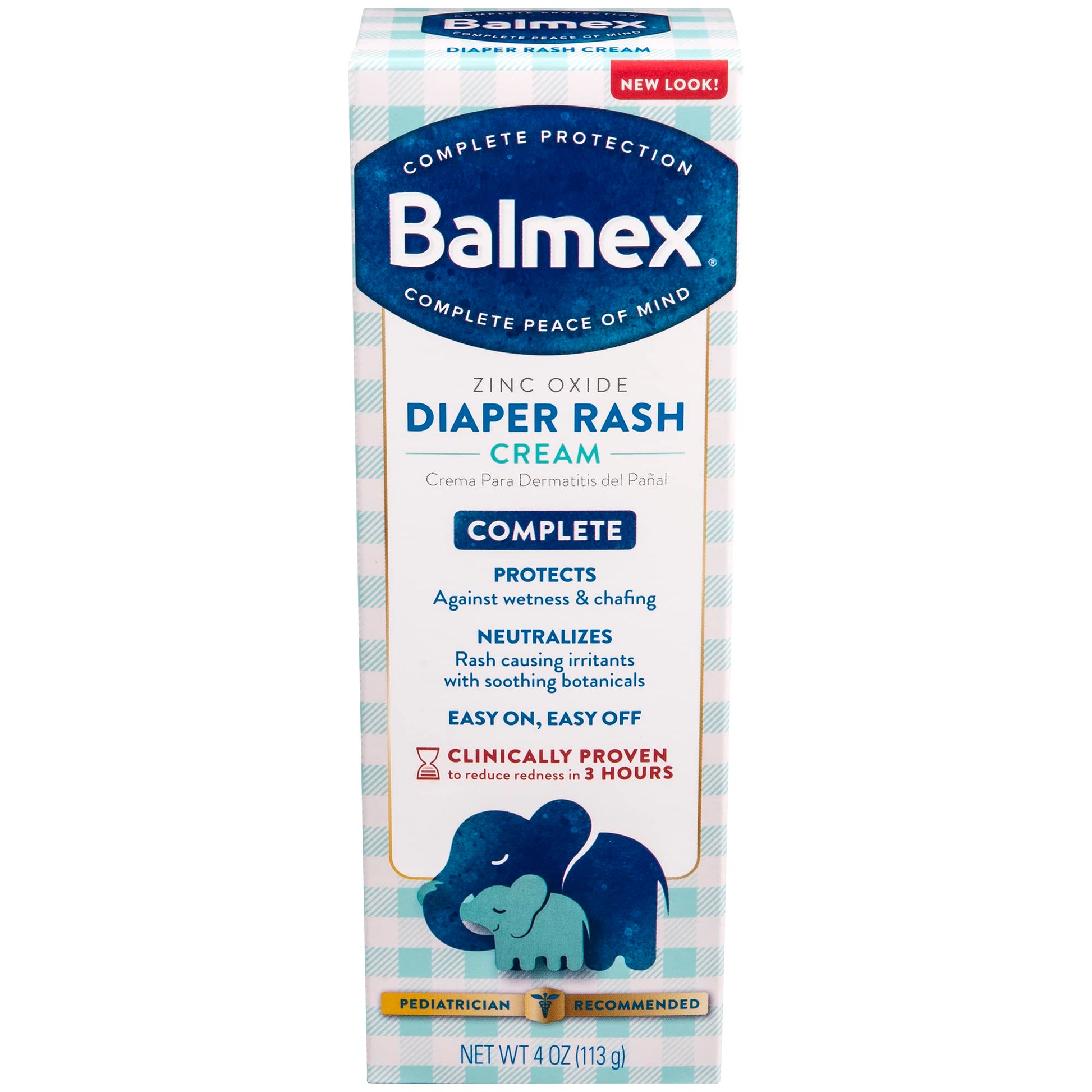 Balmex Complete Protection Diaper Rash Cream - 4 Oz