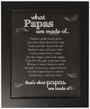 Papa Chalkboard Frame - Gift For Papa For Father'S Day, Birthday, Birth Of Grandchild - Made In Usa