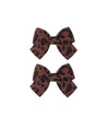 Baby girls leopard hair bow Clips Pin,leopard print bow hairpin for women(FD62-4)