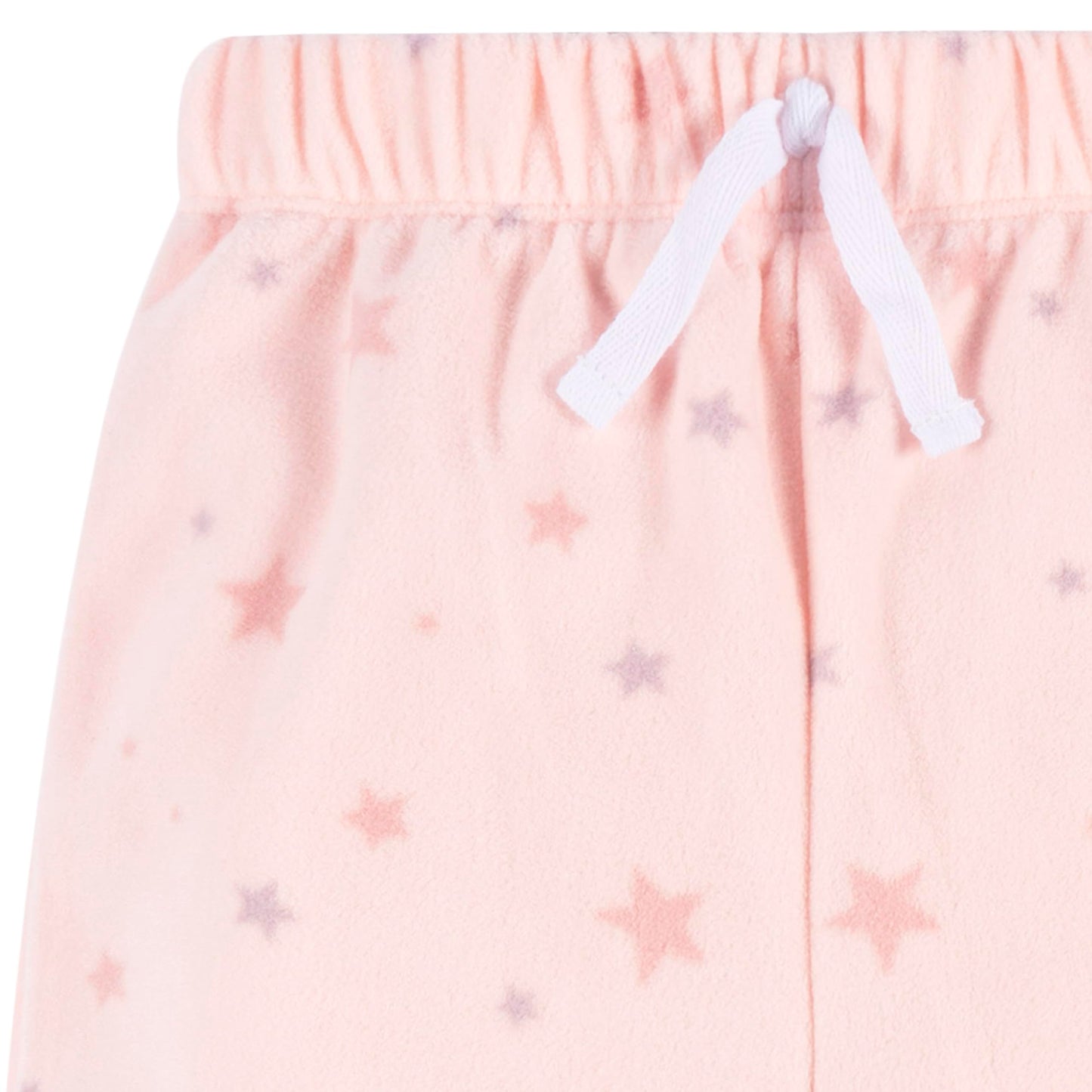 Gerber Baby Girl'S 2-Piece Fleece Pajamas Pants Set, Pink Stars