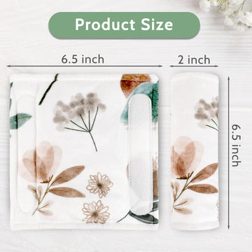 Caruili Car Seat Strap Pads For Babies, Super Soft Infant Car Seat Strap Covers, Double-Sided Use, Shoulder Strap Pads For Baby