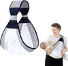 Soft and Adjustable Baby Carrier Wrap: Breathable, Ergonomic Wraparound Carrier for Newborns and Infants Comfortable, HandsFr