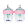 Dr. Talbot'S Silicone Anti-Colic Bottles - (2-Pack) Self-Sterilizing Baby Bottles For Newborns - 5 Oz - Pink
