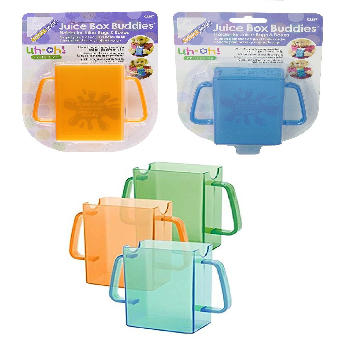 Mommy'S Helper Juice Box Buddies, Assorted Colors, 5-Pack