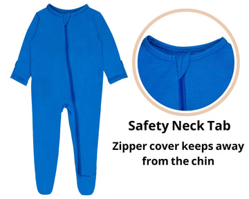 Guisby Neutral Baby Pajamas,Rayon Footed Pajamas With Zipper Sleep And Play, Pack Of 3 Newborn