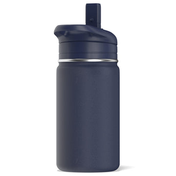 Hydrapeak Mini 14Oz Water Bottle With Straw Lid, Stainless Steel Double Wall Insulated Water Bottle | Leak-Proof And Spill-Proof