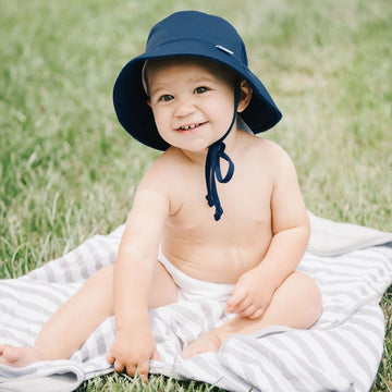 Breatheasy Bucket Sun Protection Hat-Navy-0/6Mo