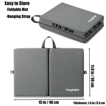 Pandaear Baby Bath Knee Pad, Foldable Non-Slip Kneeling Mat Cushion Foam Kneeler Mat For Toddler Bathroom Bathing Time -1.5 Inch