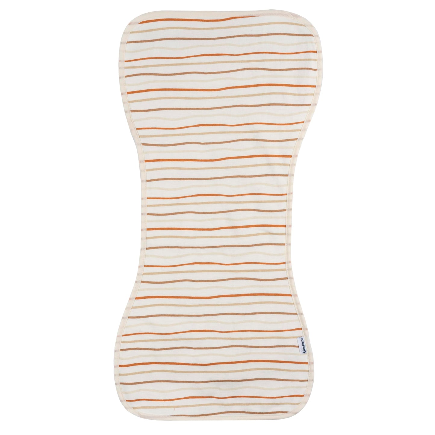 Gerber Baby Unisex Burp Cloths 5-Pack, Rust Tan, Size 10.5' X 21'