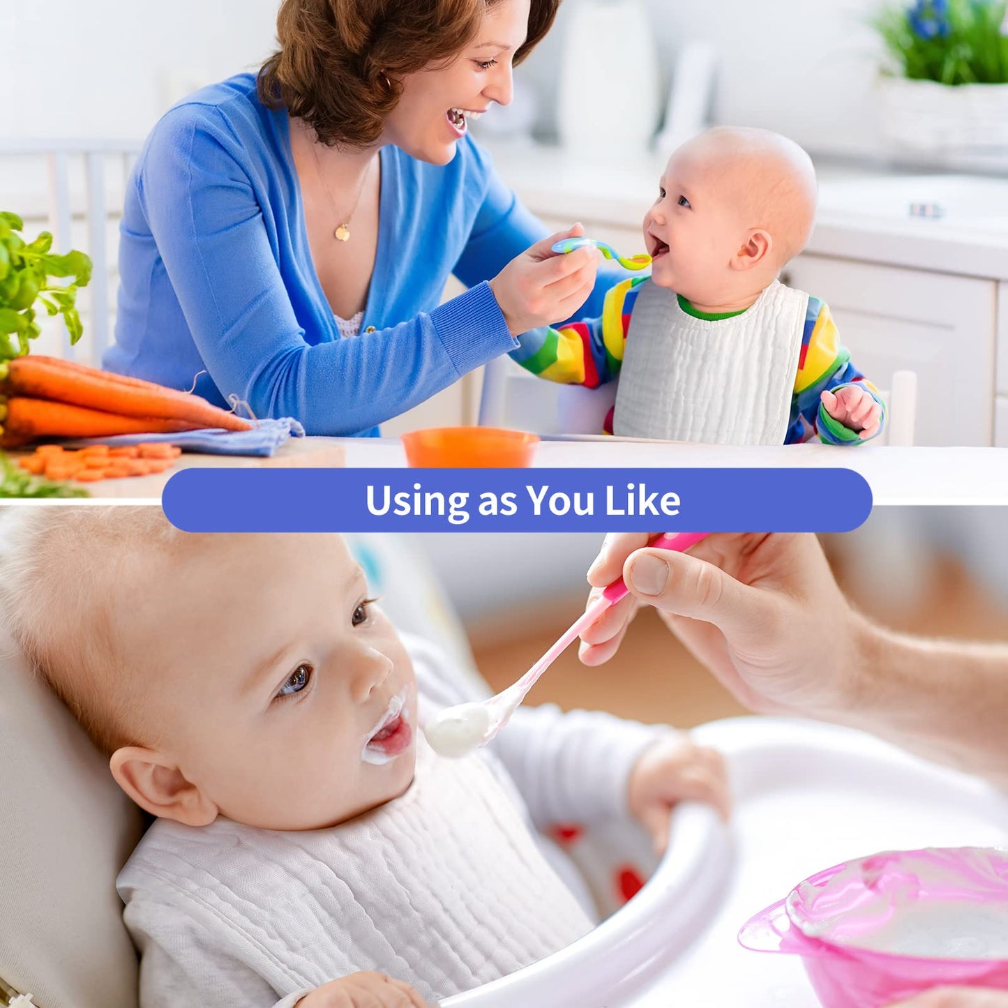 Reginary 30 Pack White Muslin Baby Bibs Bulk Adjustable 6 Layers Baby Bandana Drool Bibs For Baby Boys Girls Newborn Cotton Bibs