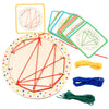ATORSE Kids Lacing Threading Toy Preschool Learning Shape Lacing Projects for Kids