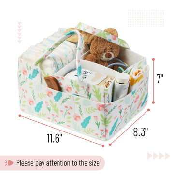 Mr. Pen- Baby Diaper Caddy Organizer, Blooming Palette, Diaper Organizer, Car Diaper Caddy, Baby Caddy Organizer, Portable Diape