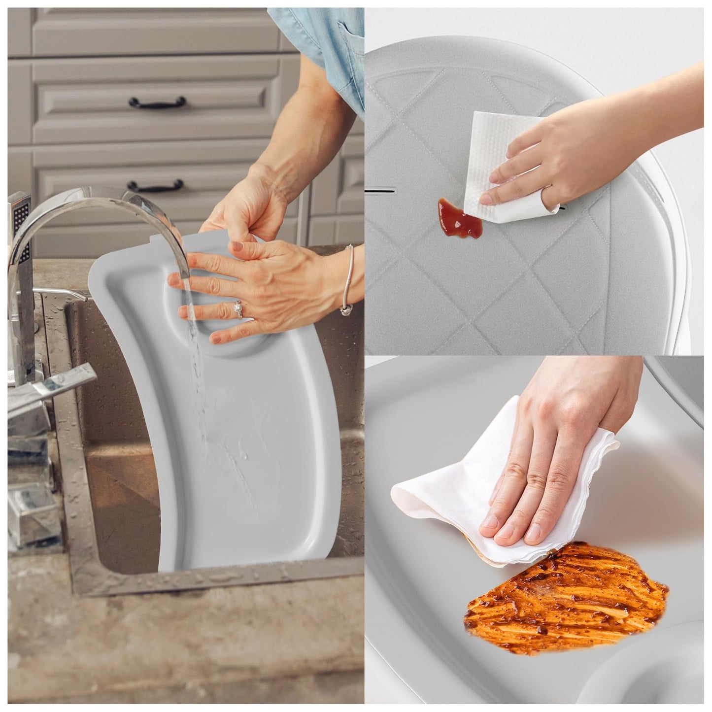 Uniswan 6 In 1 Baby High Chair, Convertible Highchair For Babies And Toddlers (Grey)