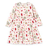 Girls’ Christmas Dress – Bamboo Holiday Tiered Twirl Dress - Noel