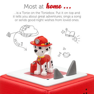 toniesAAudio character for Toniebox, Paw Patrol: Marshall, Audio Book Story collection for children for Use with Toniebox Music