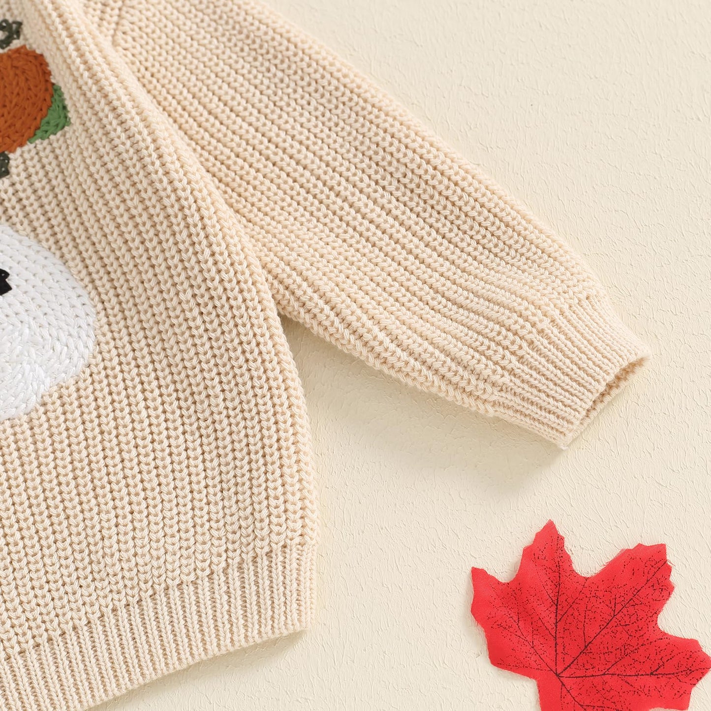Afunbaby Baby Girl Boy Knit Sweater Blouse Pullover Sweatshirt Warm Crewneck Long Sleeve Tops For Infant Toddler (Halloween Pump