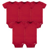 Gerber Baby 5-Pack Solid Onesies Bodysuits, Red, 3-6 Months