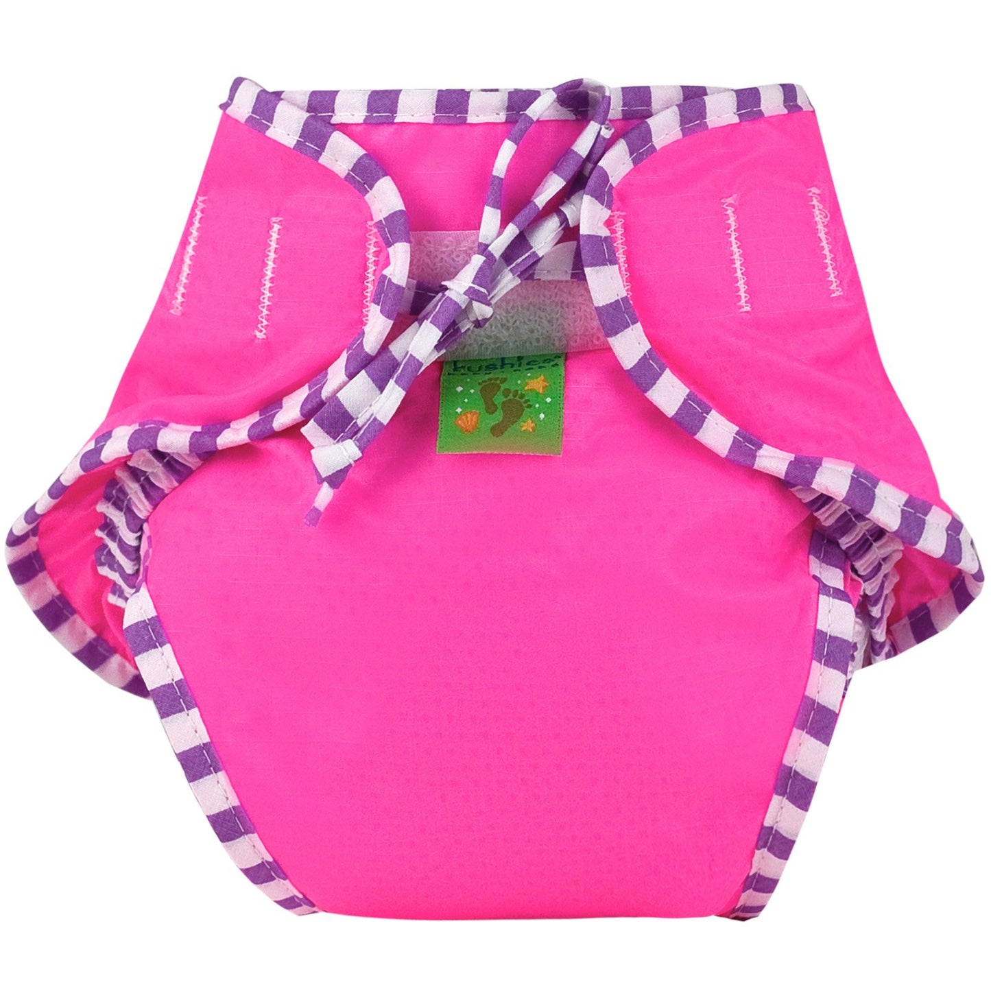 Kushies Swim Diaper, Pink Solid, Medium
