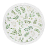 Sweet Jojo Designs Floral Leaf Girl Baby Playmat Tummy Time Infant Play Mat - Green And White Boho Watercolor Botanical Woodland