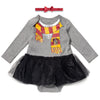 Harry Potter Hermione Newborn Baby Girls Dress And Headband Baby Bodysuit With Headband 3-6 Months
