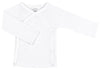 Kushies Unisex-Baby Newborn Everyday Layette Long-Sleeve Wrap Tee, White, 3 Months