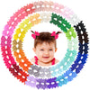 Alinmo Hair Clips For Girls - 80Pcs Fully Lined Tiny Alligator Bows In Pairs For Infants And Toddlers