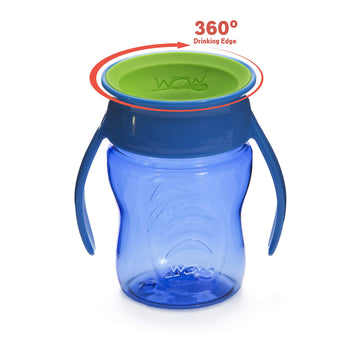 Wow Cup For Baby 360 Trainer Sippy Cup, Blue, 7 Oz / 207 Ml