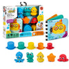 Baby Einstein Ocean Explorers Opus Bath Pals 11-Piece Gift Set, Waterproof Bath Book, Bath Cups, Animal Shape Bath Toys for Baby