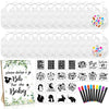 Newwiee 55 Pcs White Bibs for Baby Decorating Design a Bib Decorate Plain newborns Bibs Wooden Sign for Baby Shower Games Kit(Gr