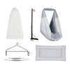 Zivara Baby Set | Pure Cotton Cloth, Removal Pad, Mosquito Net, Spring, Triangle And Window Hanger | Fs (Blue)